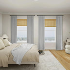 Orion Blackout Curtains White Gray Install