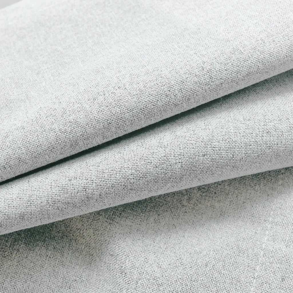Orion Blackout Curtains White Gray Fabric Details