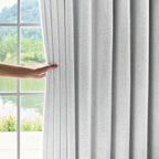 Orion Blackout Curtains White Gray Details