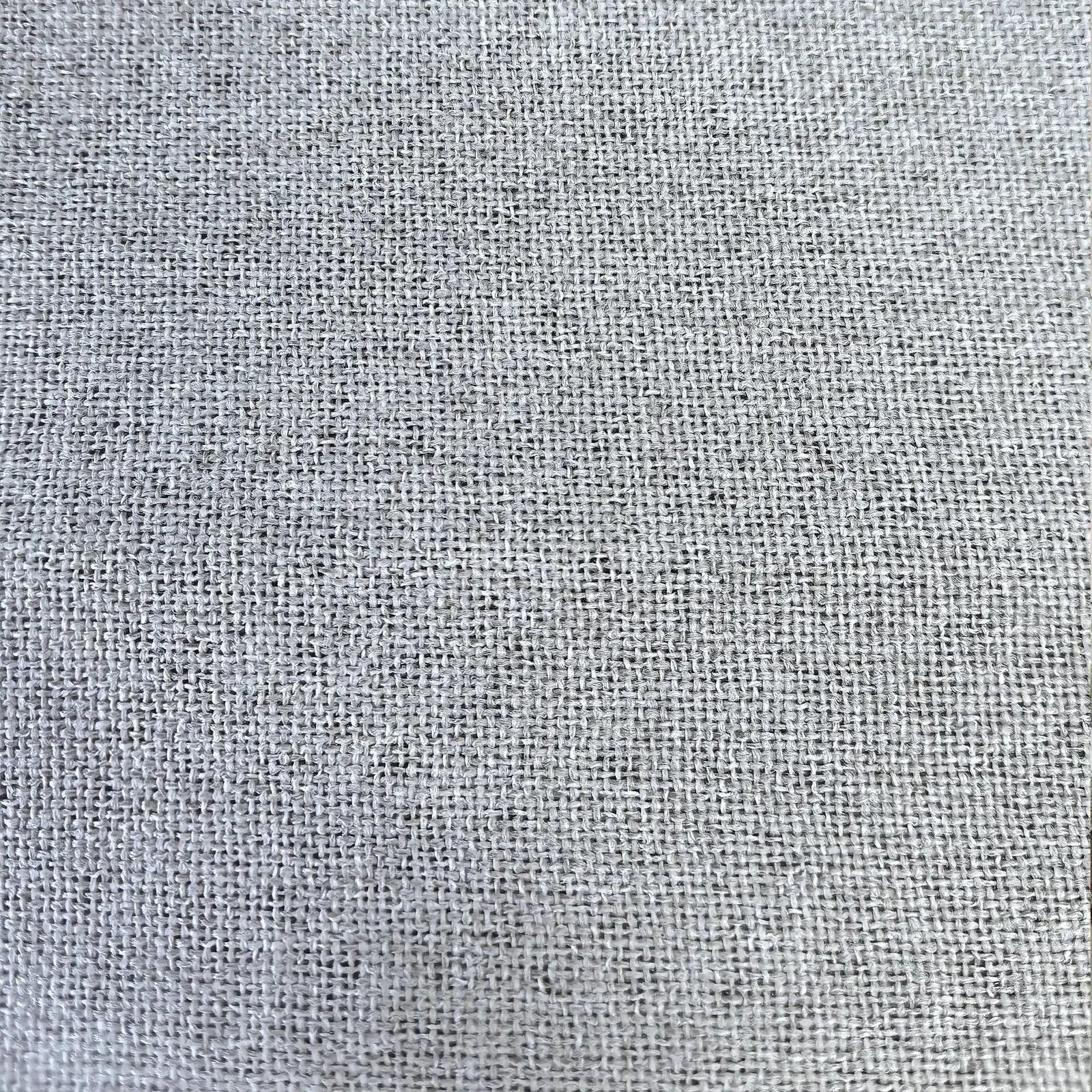 Fabric texture closeup of Natural Beige Orion Linen Look 100 percent Blackout Curtains material