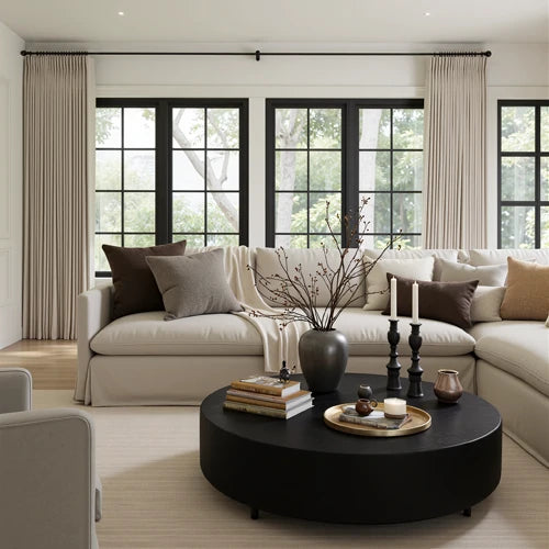 Living Room Custom Curtains
