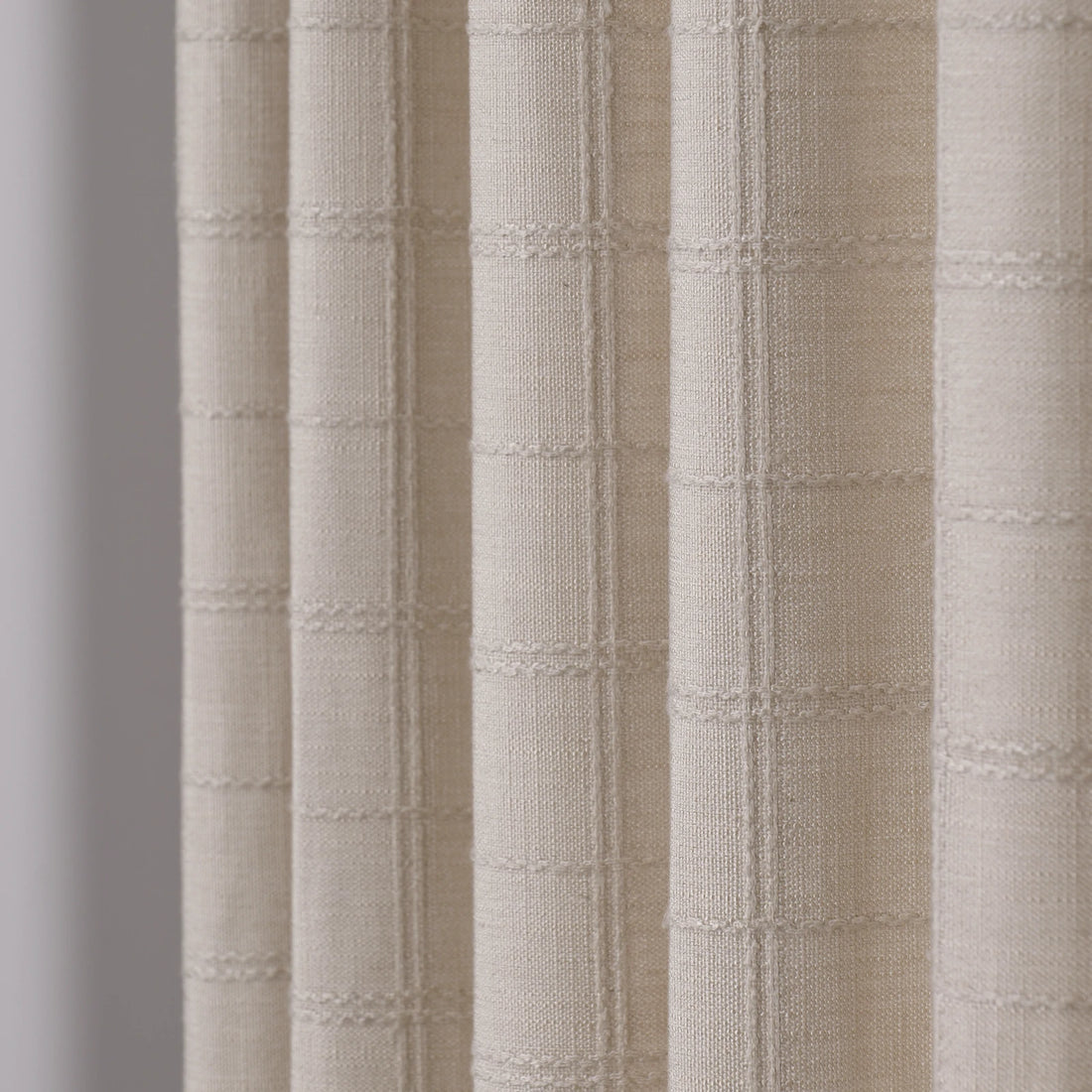 Preston Grid Jacquard Cotton Blend Curtains