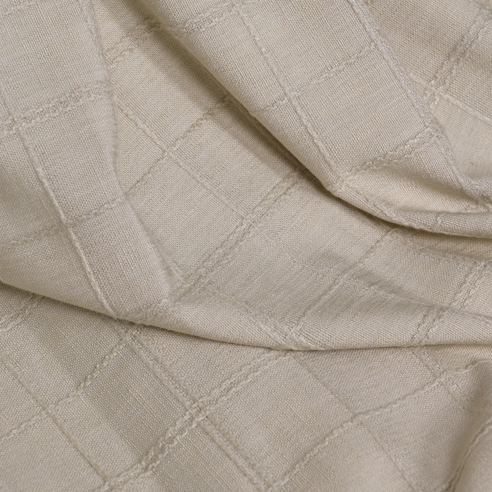 Preston Grid Jacquard Cotton Blend Curtains
