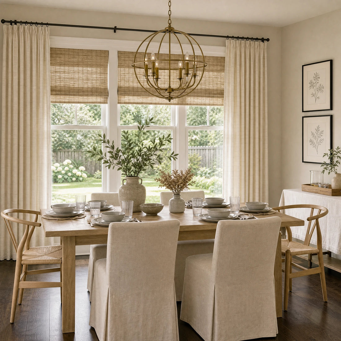 Preston Grid Jacquard Cotton Blend Curtains