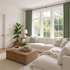 Preston Grid Jacquard Cotton Blend Curtains