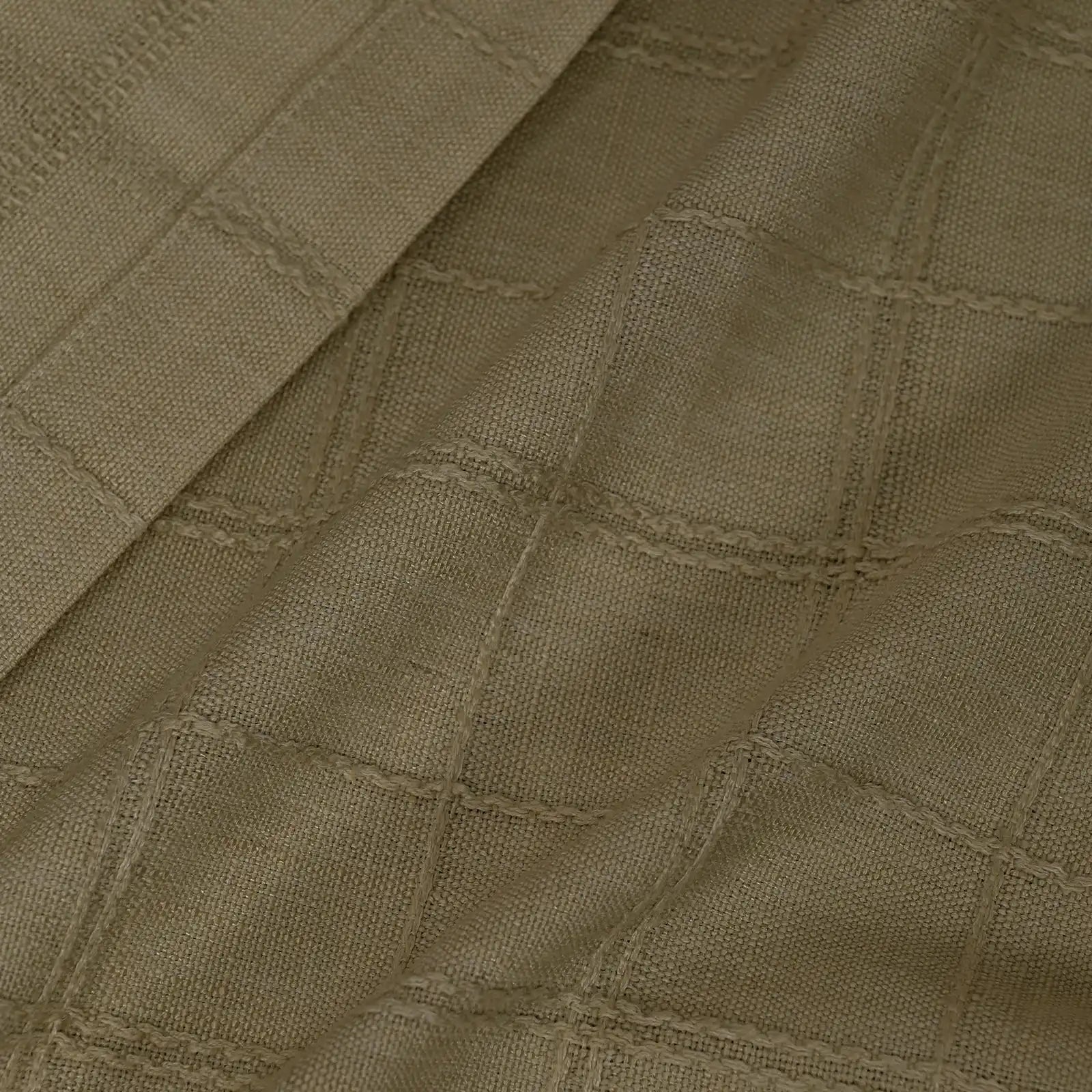 Preston Grid Jacquard Cotton Blend Curtains