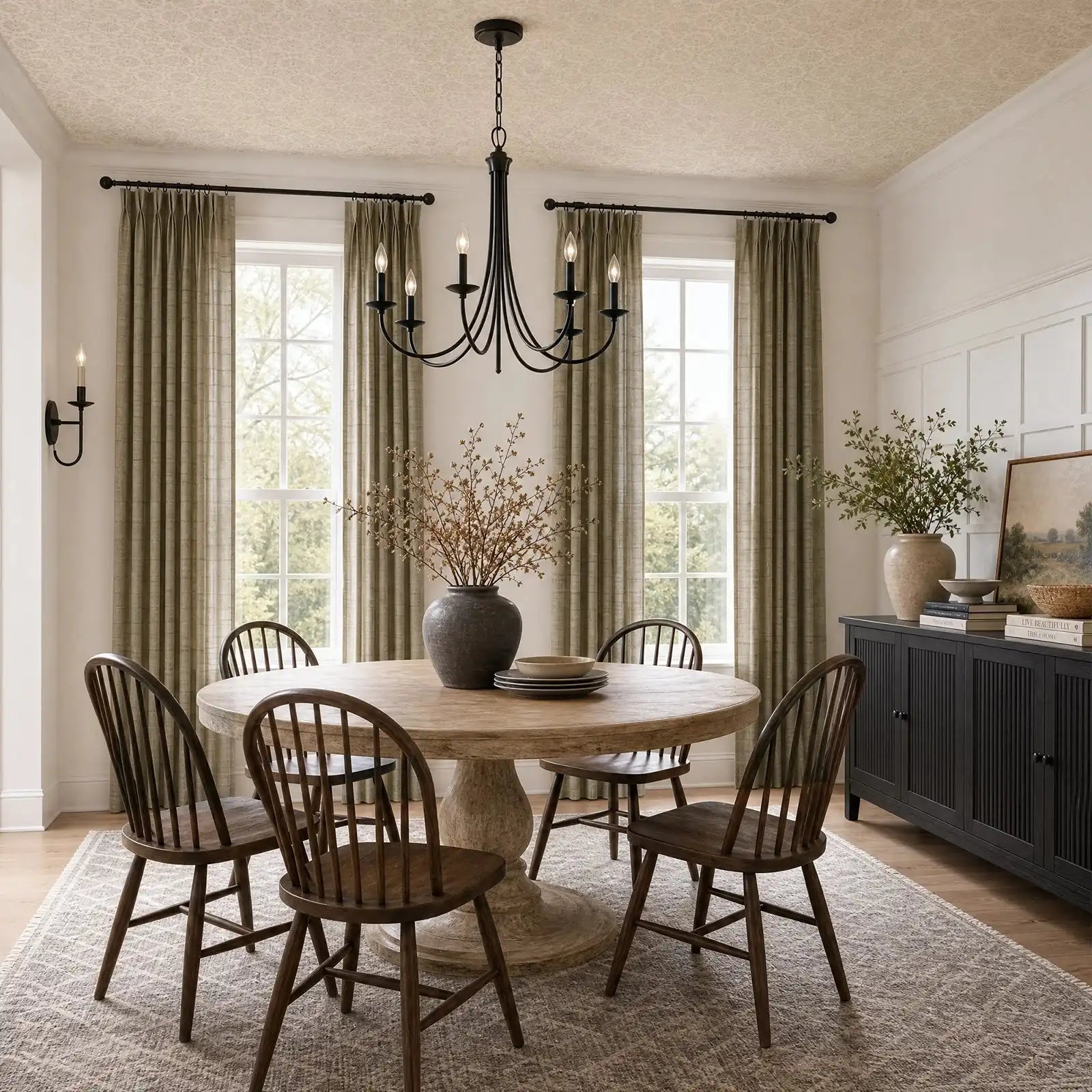 Preston Grid Jacquard Cotton Blend Curtains