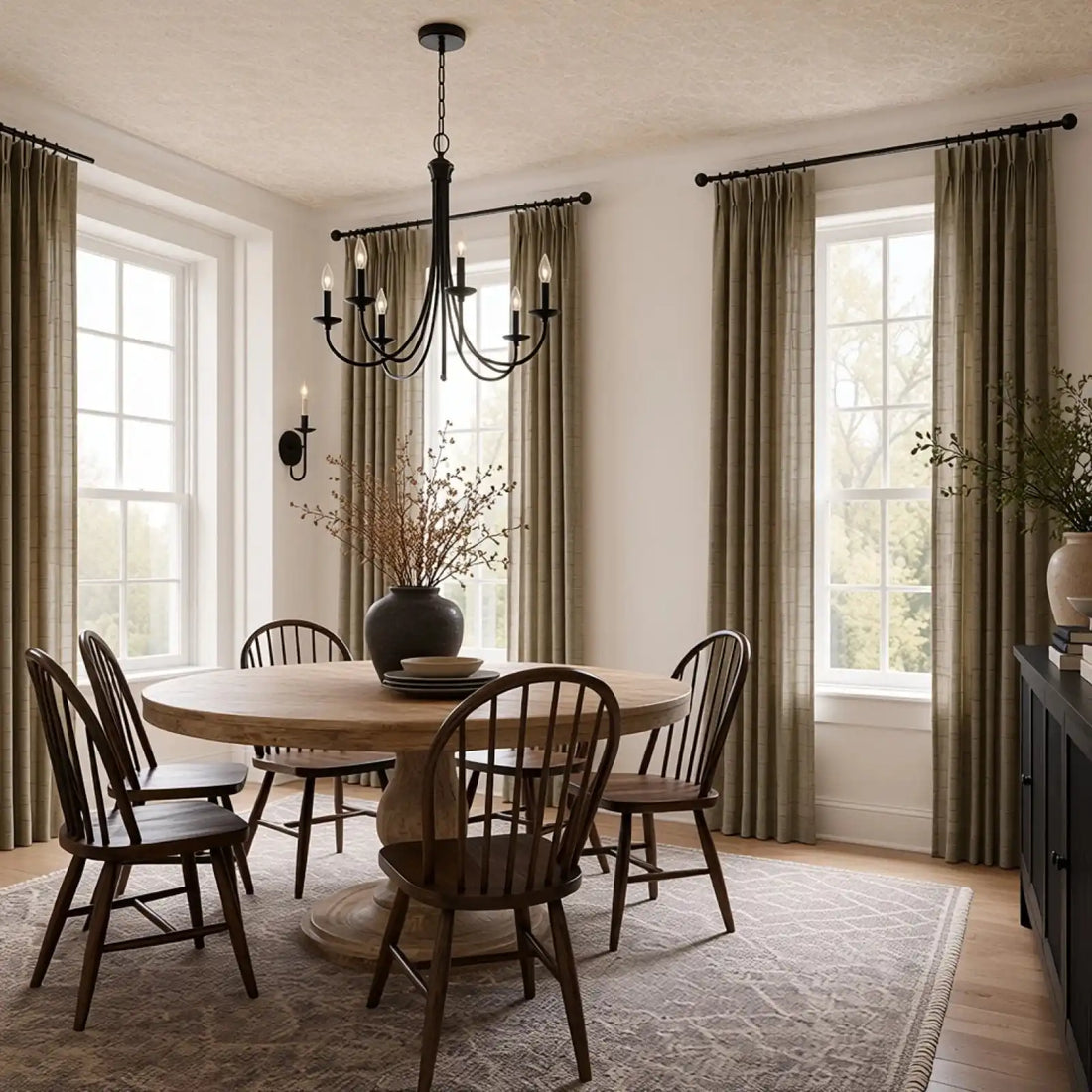 Preston Grid Jacquard Cotton Blend Curtains