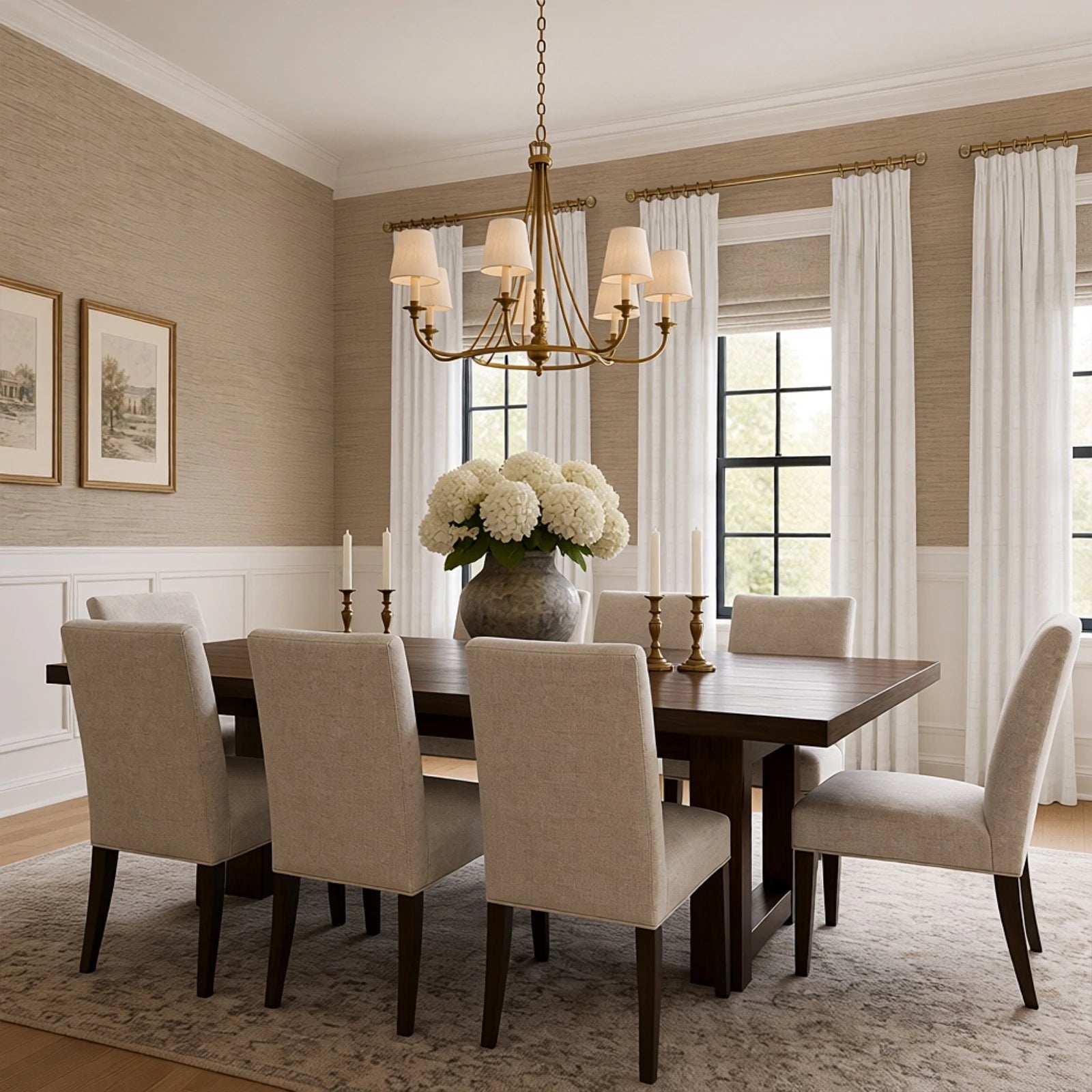 Preston Grid Jacquard Cotton Blend Curtains