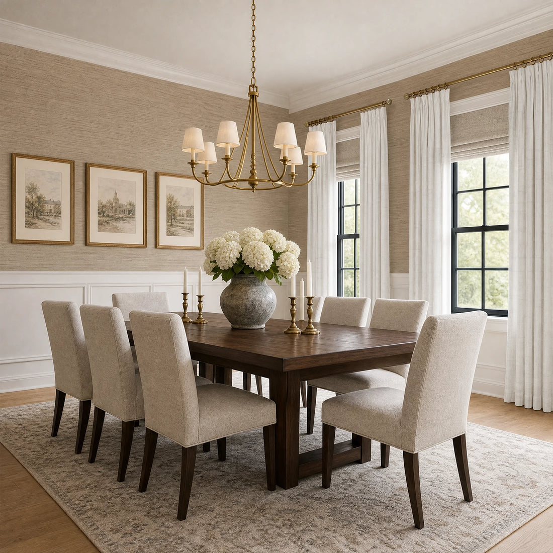 Preston Grid Jacquard Cotton Blend Curtains