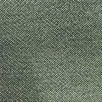 A flat, uniform macro shot focusing entirely on the fine texture of the fabric. The image displays a consistent, tight basketweave grid pattern composed of interwoven heathered green and white yarns.