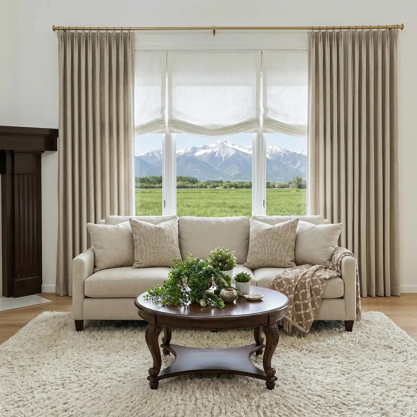 Rupert Cashmere Texture Curtains