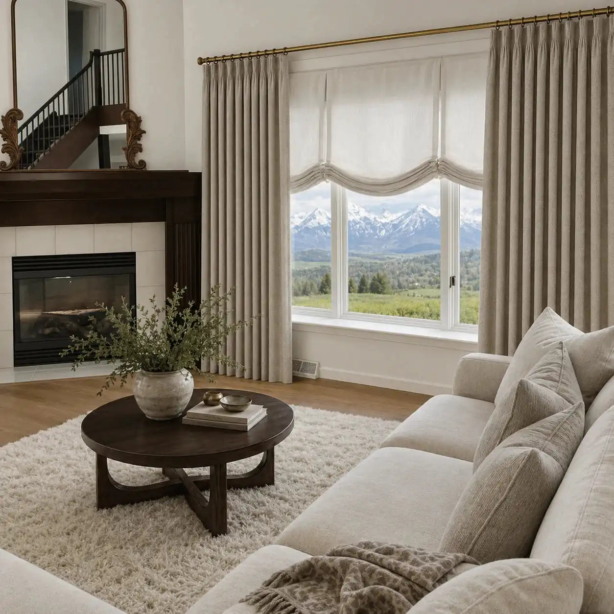 Rupert Cashmere Texture Curtains