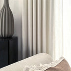 Samuel Floral Jacquard Linen Blend Sheer Curtains