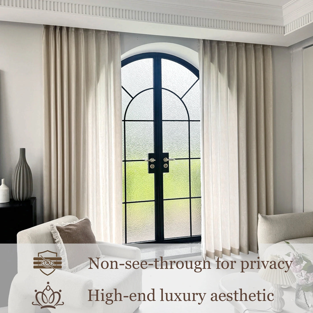 Samuel Floral Jacquard Linen Blend Sheer Curtains