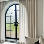 Samuel Floral Jacquard Linen Blend Sheer Curtains