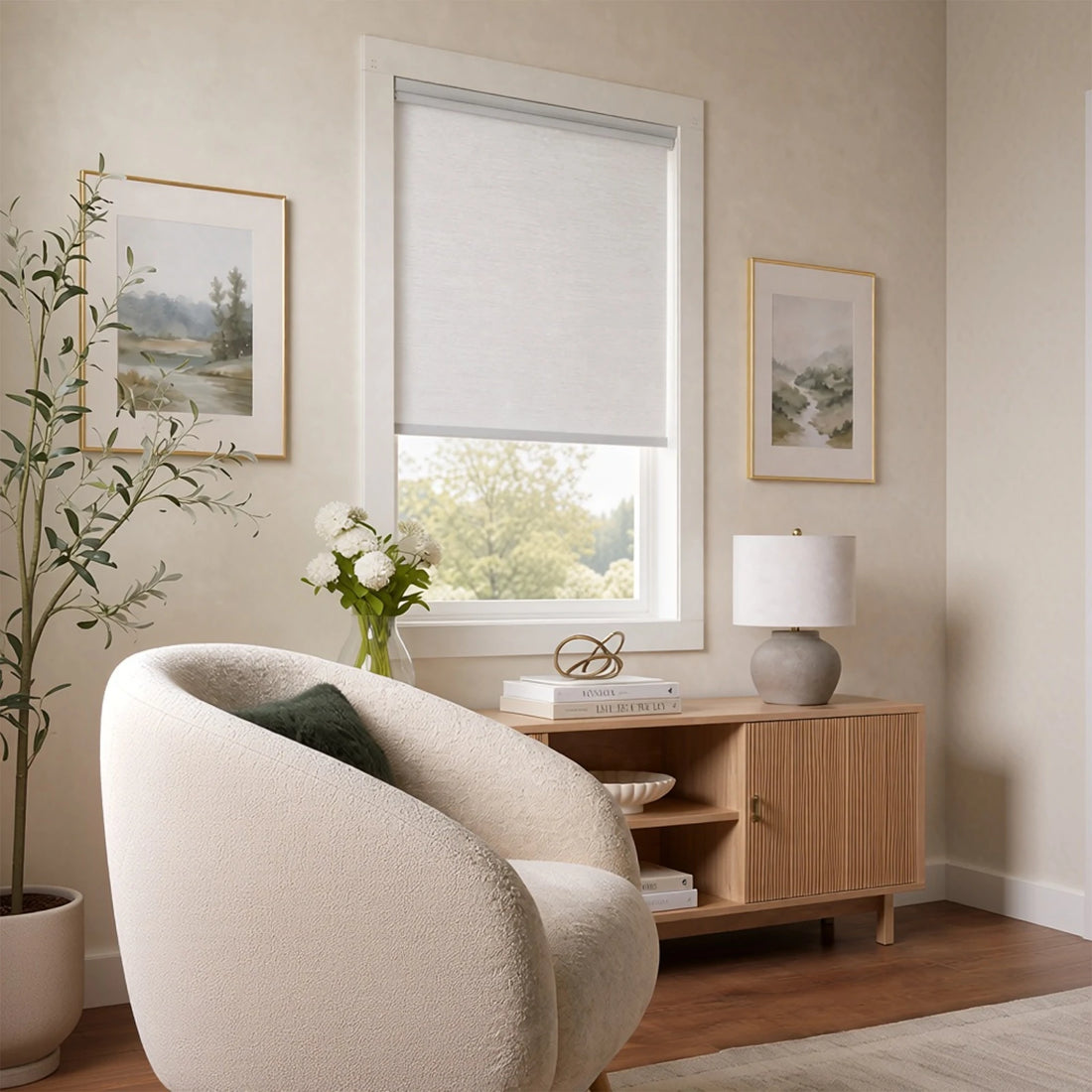 Seth Motorized 100% Blackout Roller Shades