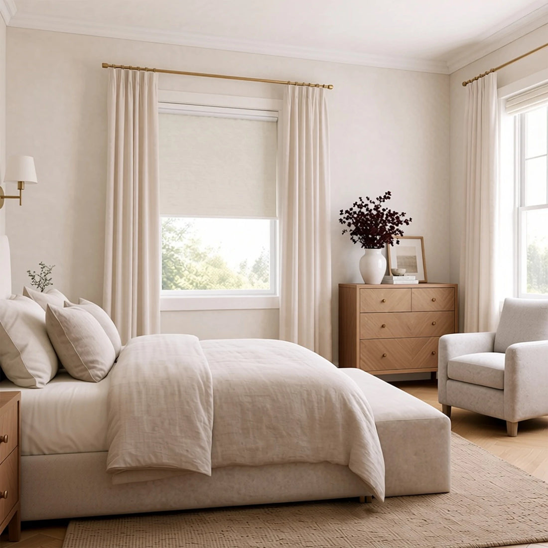 Seth Motorized 100% Blackout Roller Shades