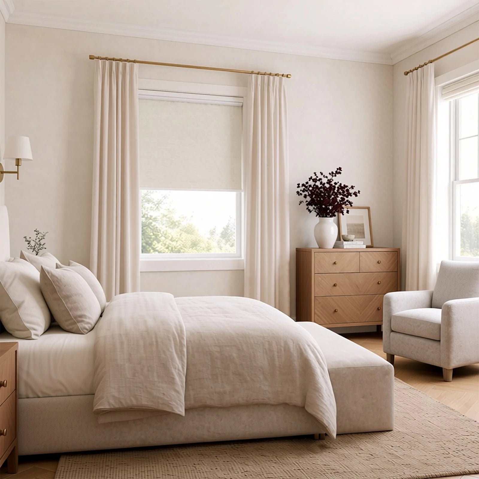 Seth Motorized 100% Blackout Roller Shades
