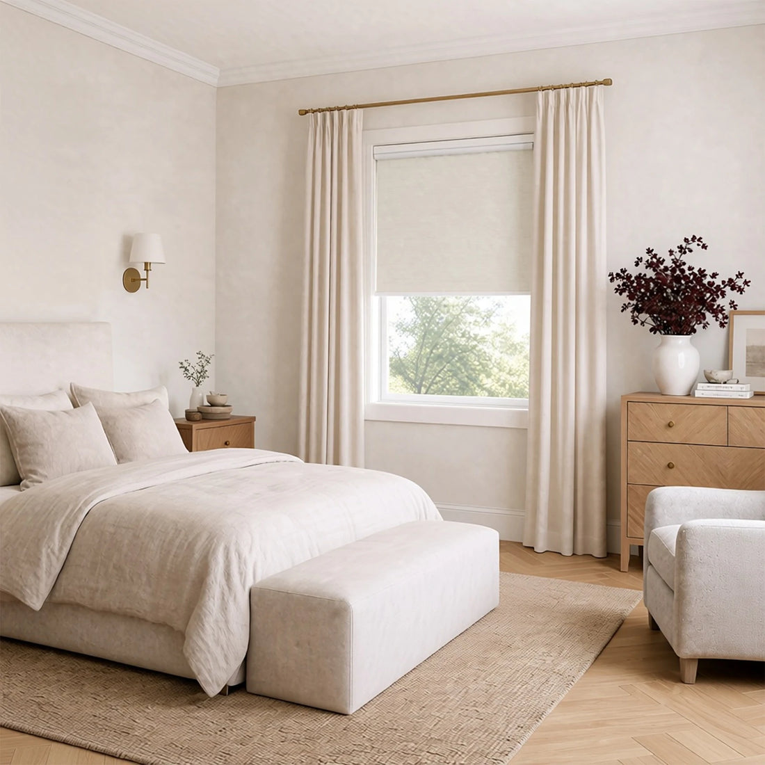 Seth Motorized 100% Blackout Roller Shades