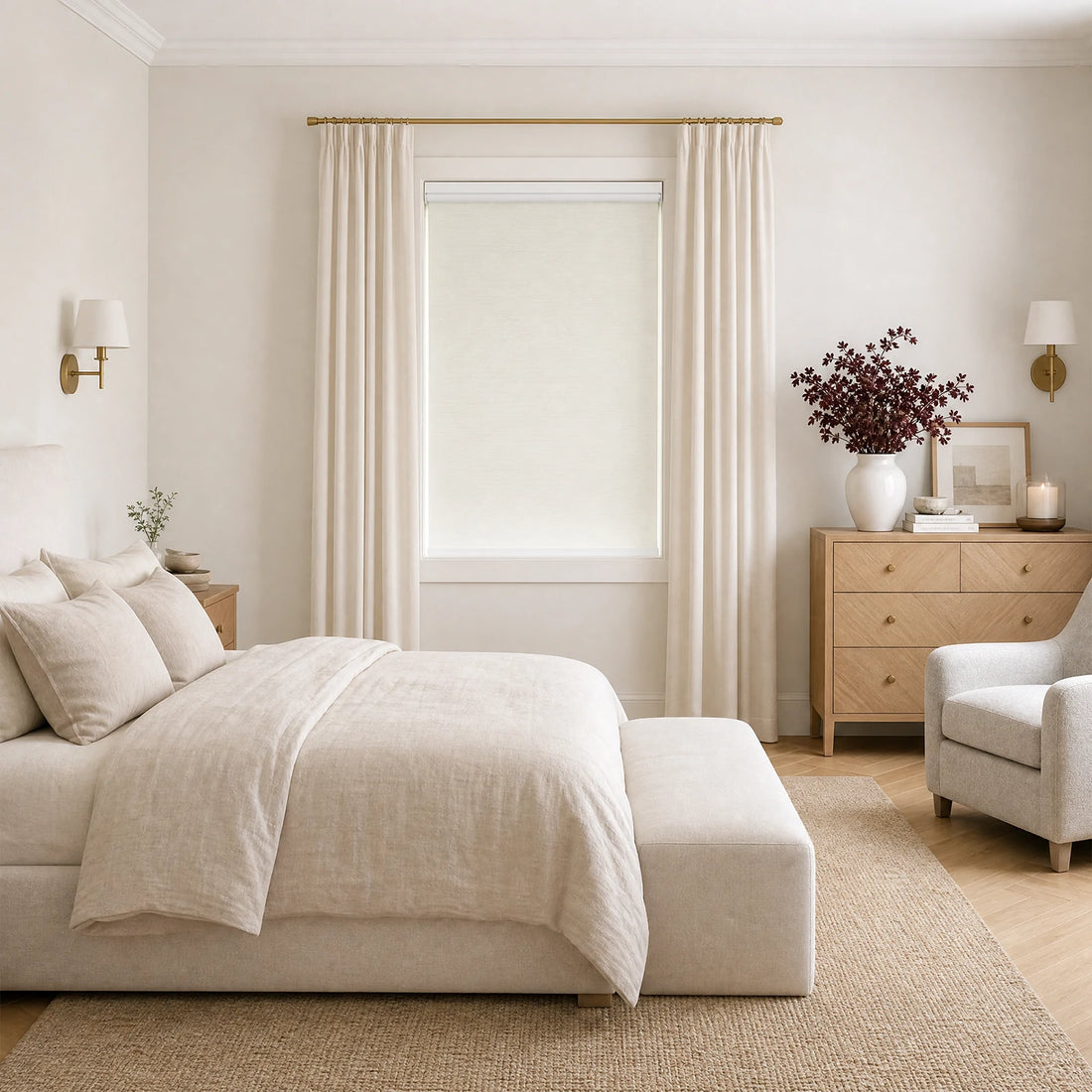 Seth Motorized 100% Blackout Roller Shades