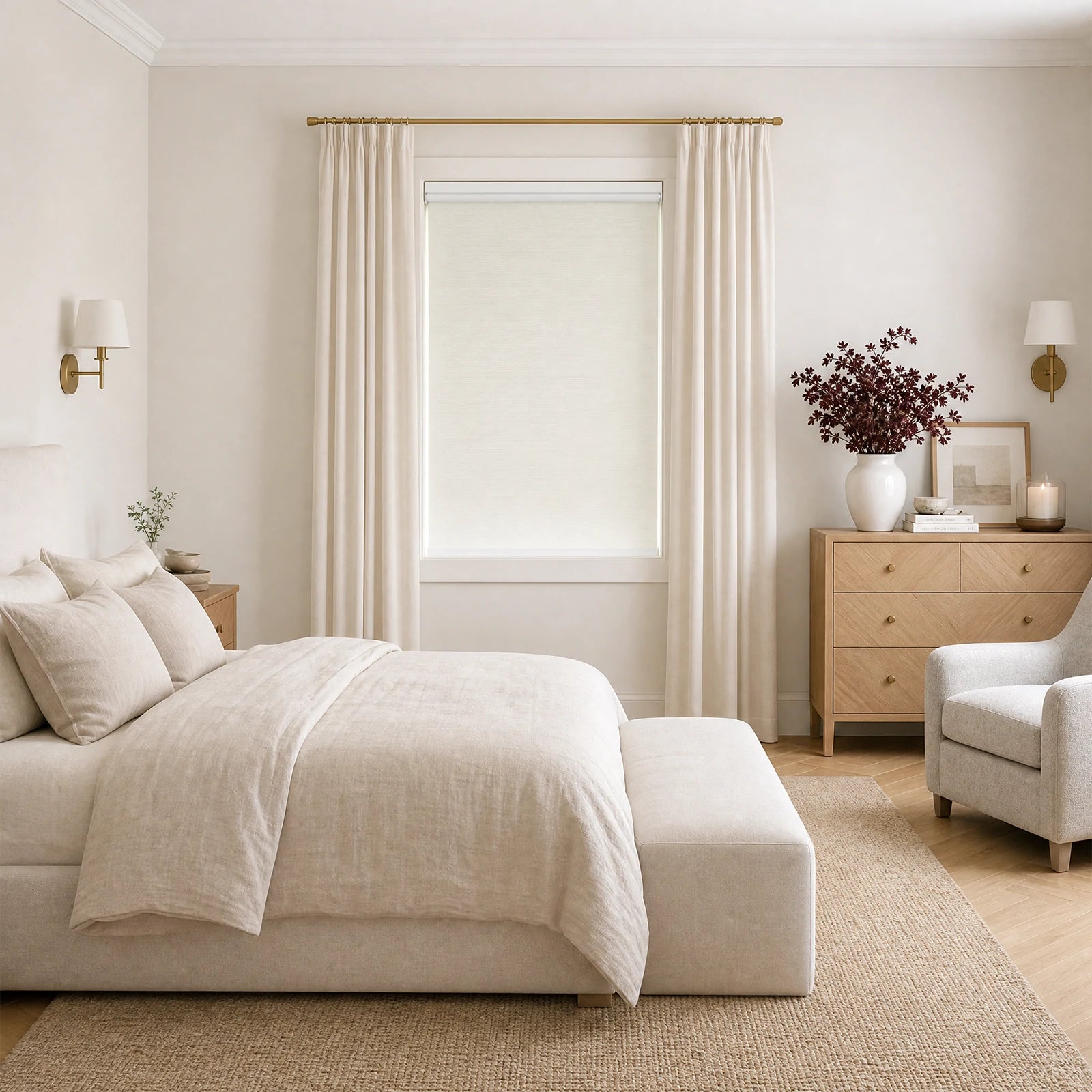 Seth Motorized 100% Blackout Roller Shades