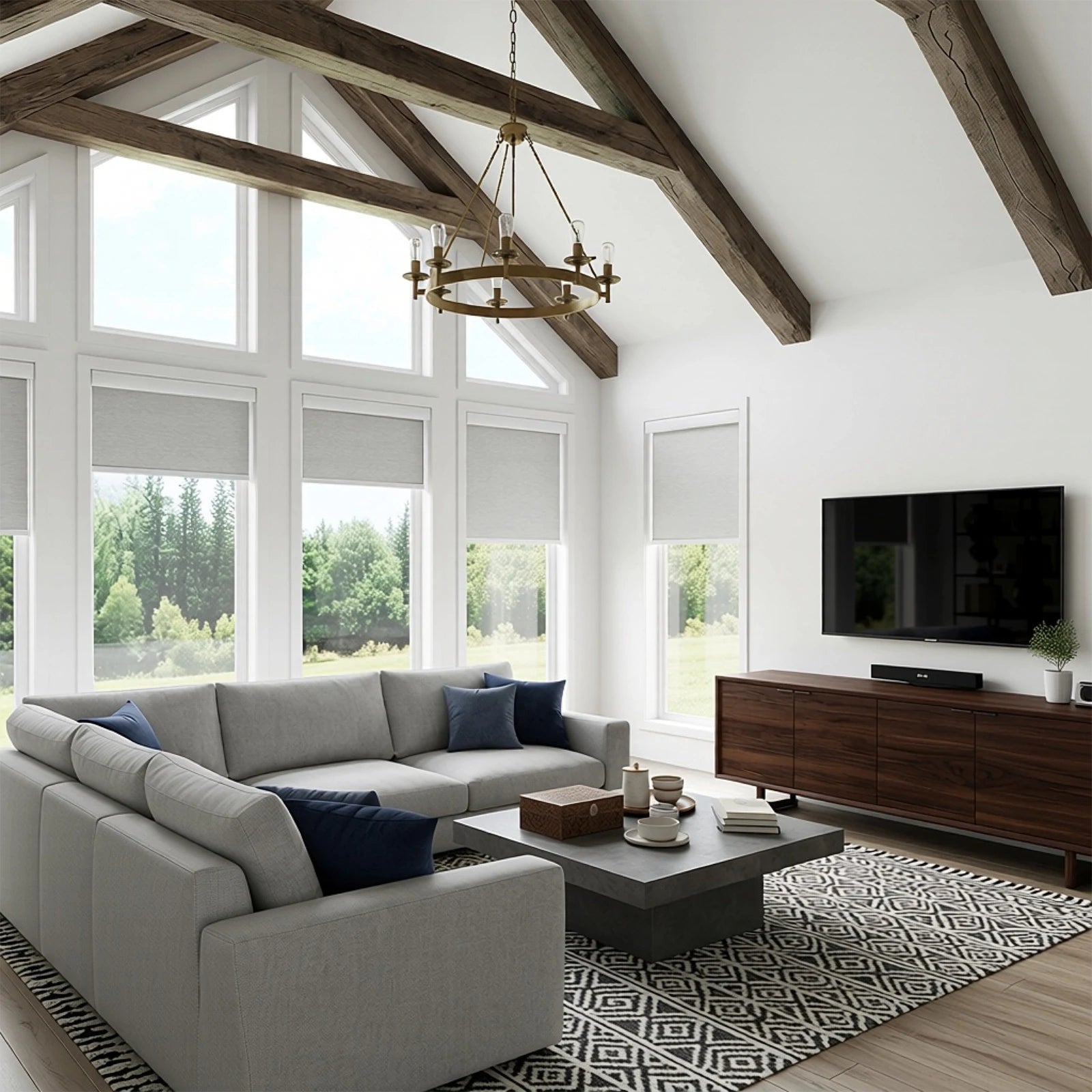 Seth Motorized 100% Blackout Roller Shades