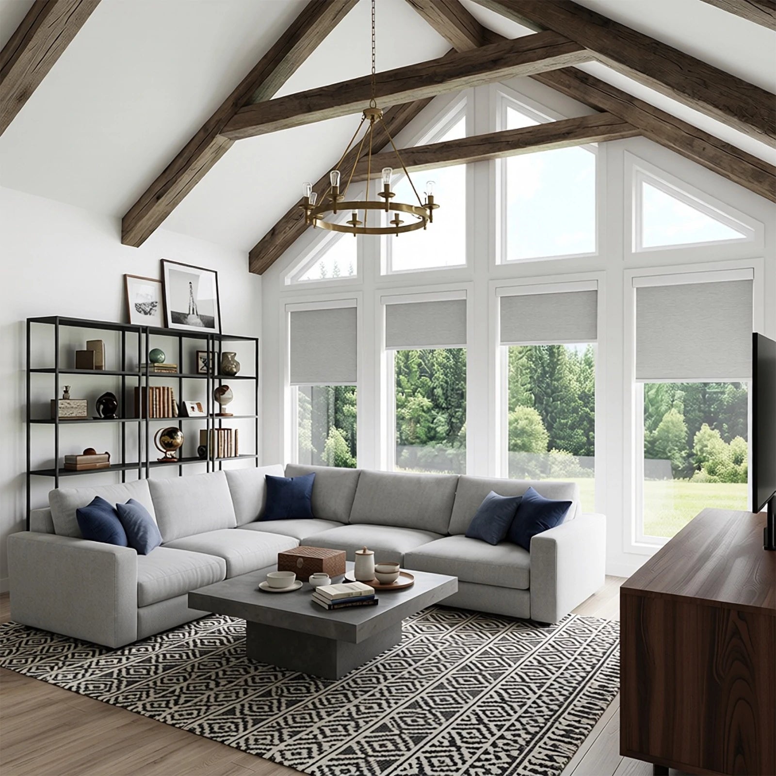 Seth Motorized 100% Blackout Roller Shades