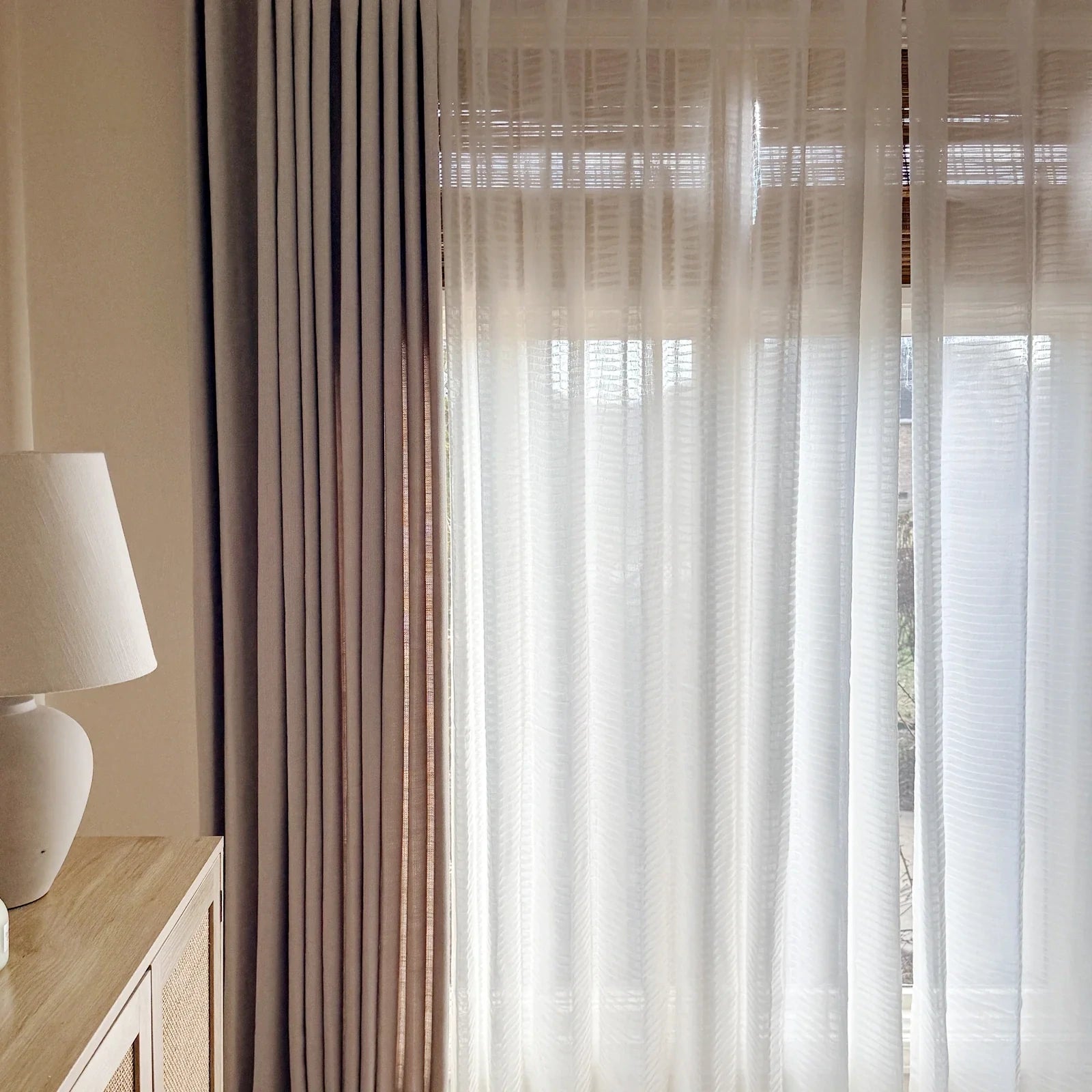 Sheila Cotton Semi Sheer Curtains