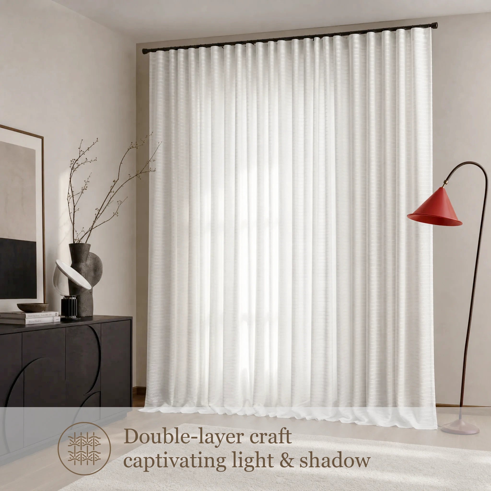 Sheila Cotton Semi Sheer Curtains