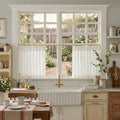 Ayla Semi Sheer Cafe Curtains