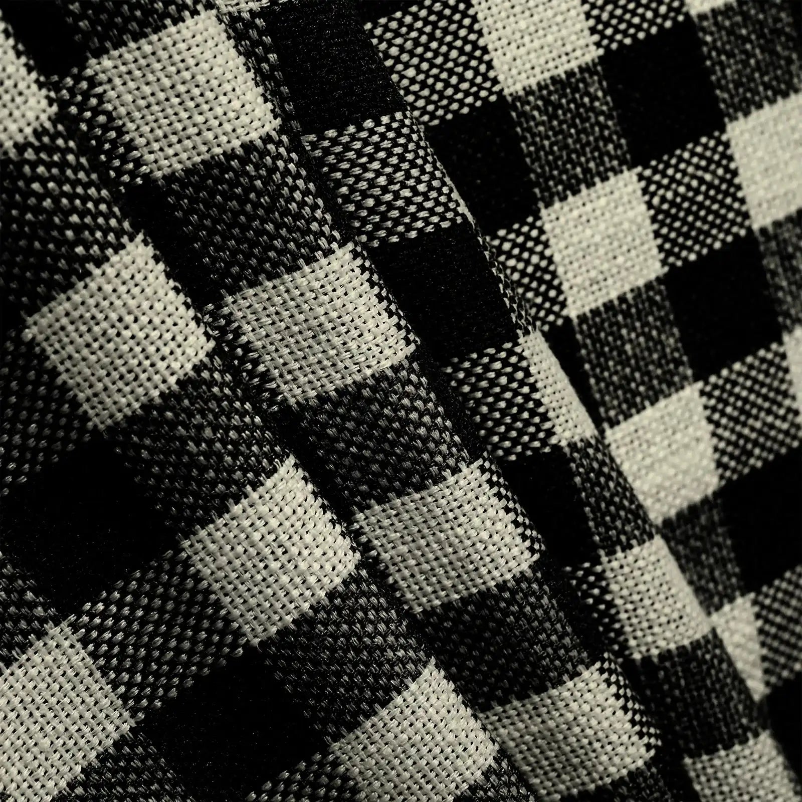 Simon Plaid Linen Textured Curtains