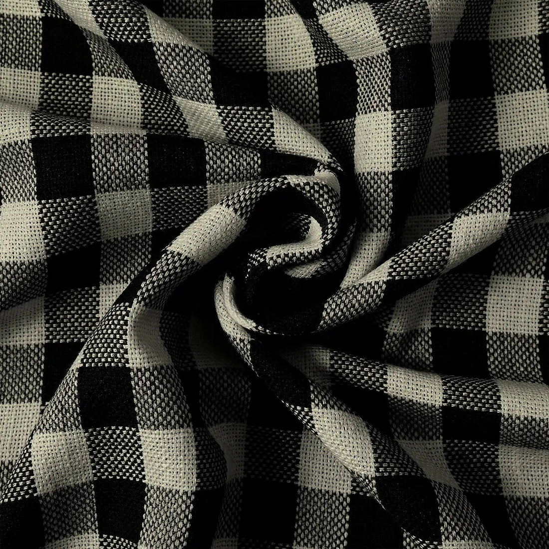 Simon Plaid Linen Textured Curtains