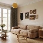 Simon Plaid Linen Textured Curtains