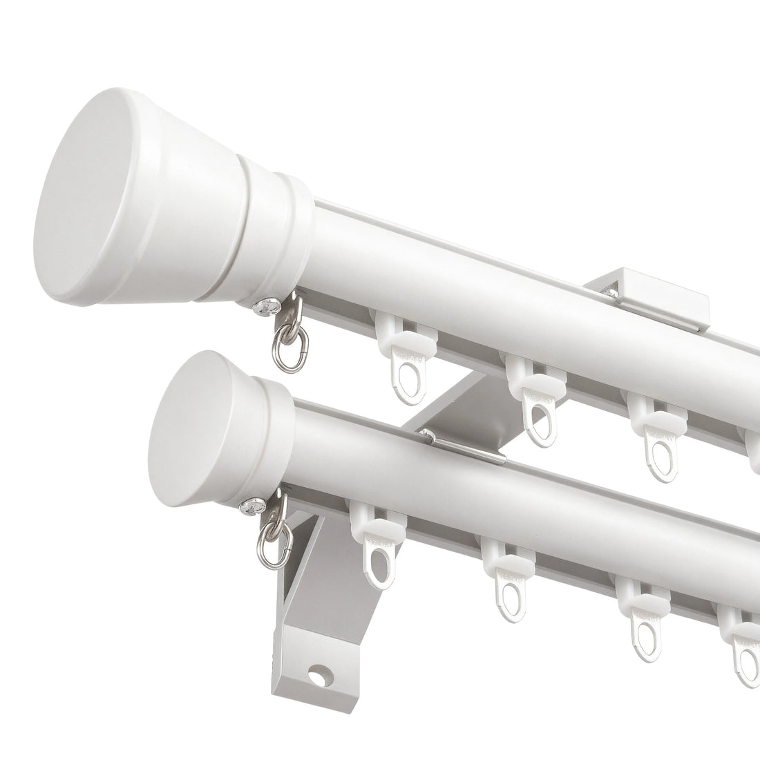 Tagore custom-designed white double-pole design rendering