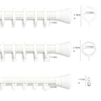 The size of three kinds of white ring options