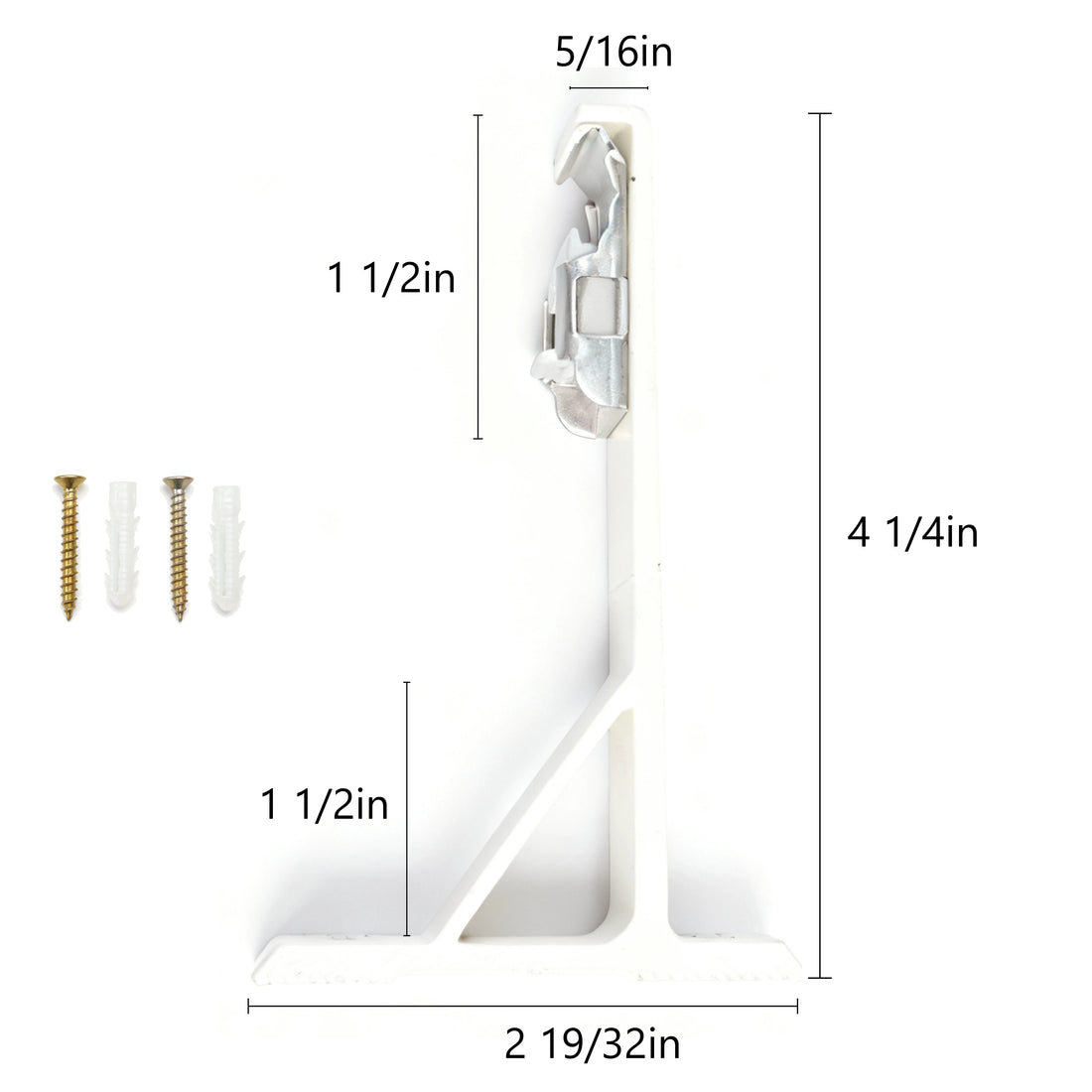 Tagore custom curtain rod white accessories dimensions