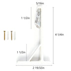 Tagore custom curtain rod white accessories dimensions