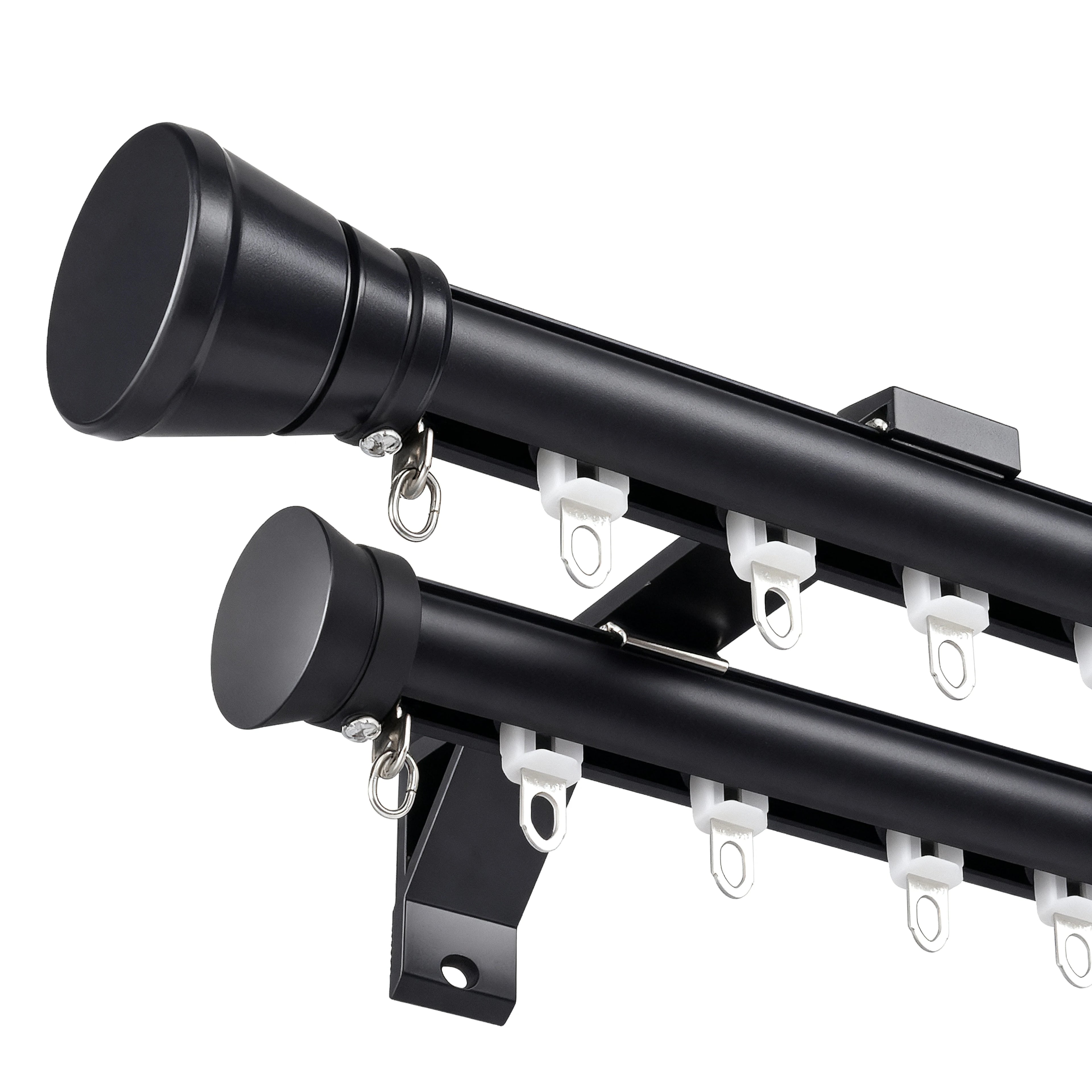 Tagore custom-designed black double-pole design rendering