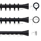 The size of three kinds of black ring options