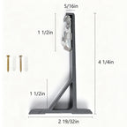Tagore custom curtain rod black accessories dimensions