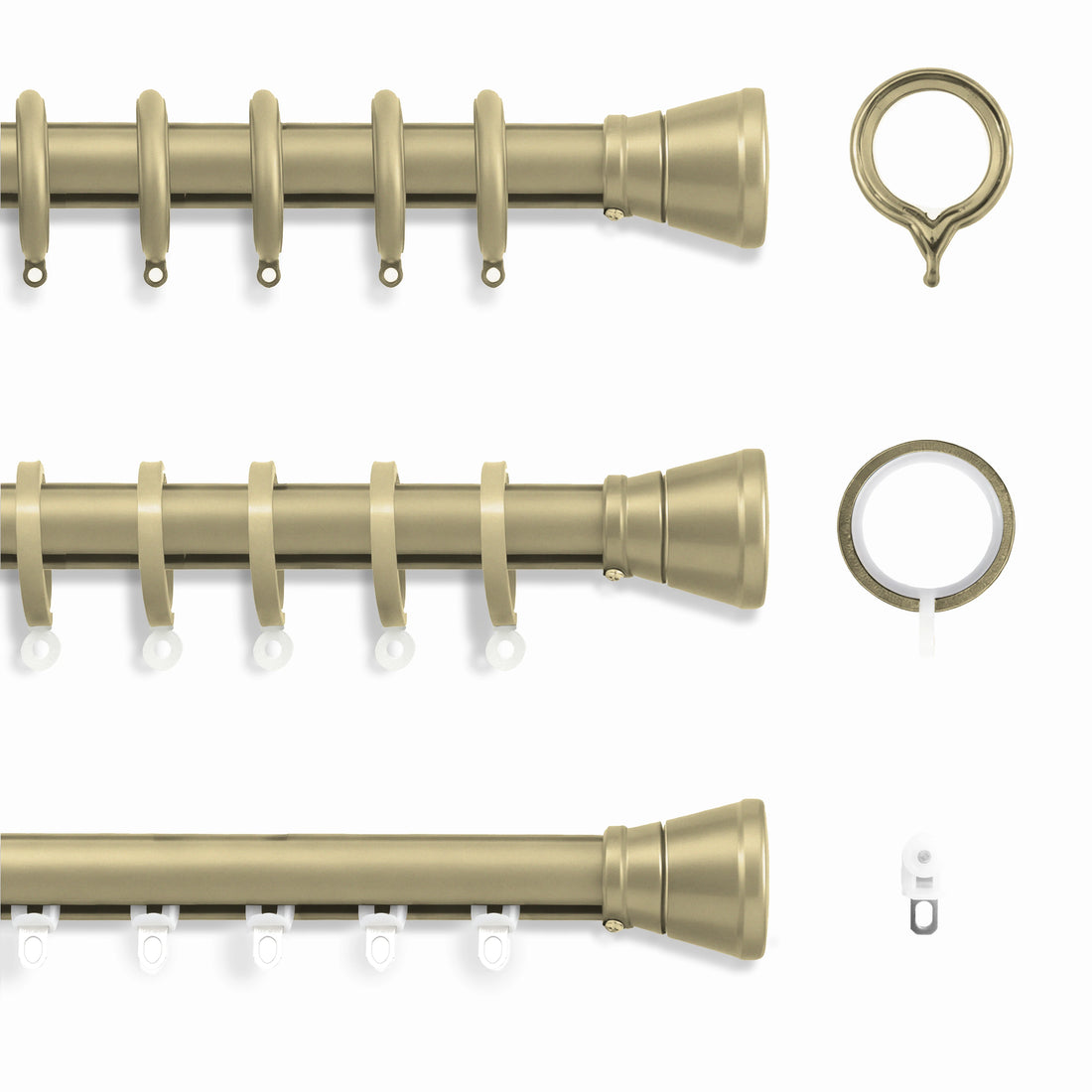 three kinds of gold ring options