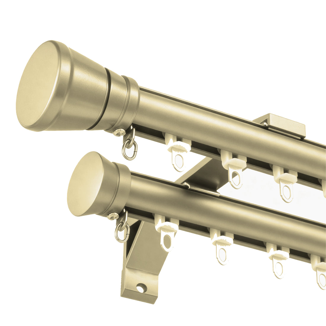 Tagore custom-designed gold double-pole design rendering