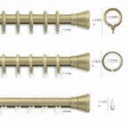 The size of three kinds of gold ring options