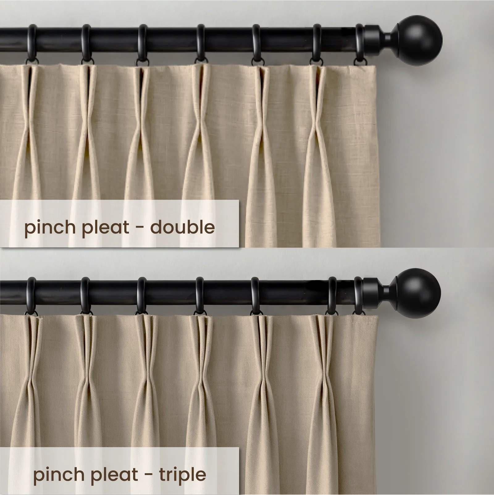 Two kinds of Standard Pleats