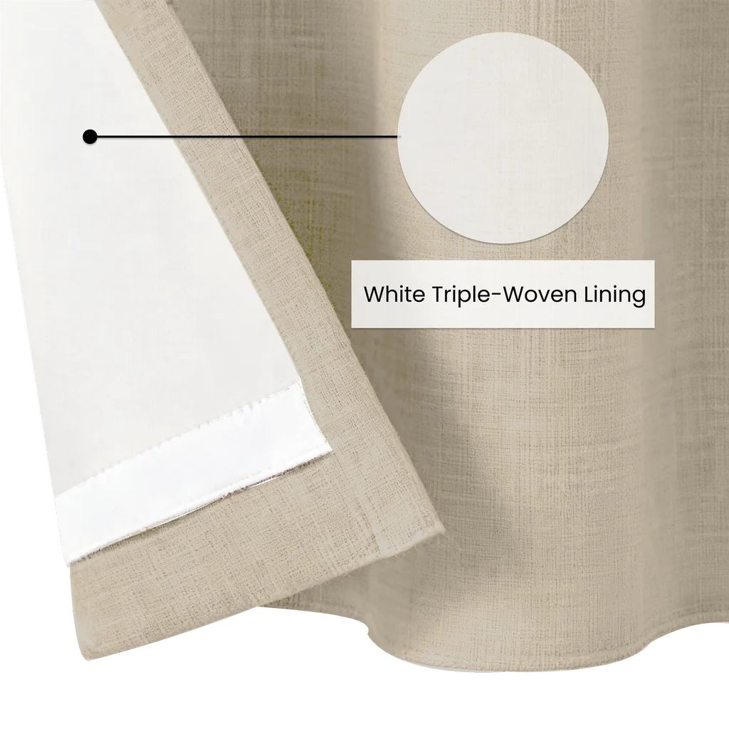 White Triple-Woven Lining
