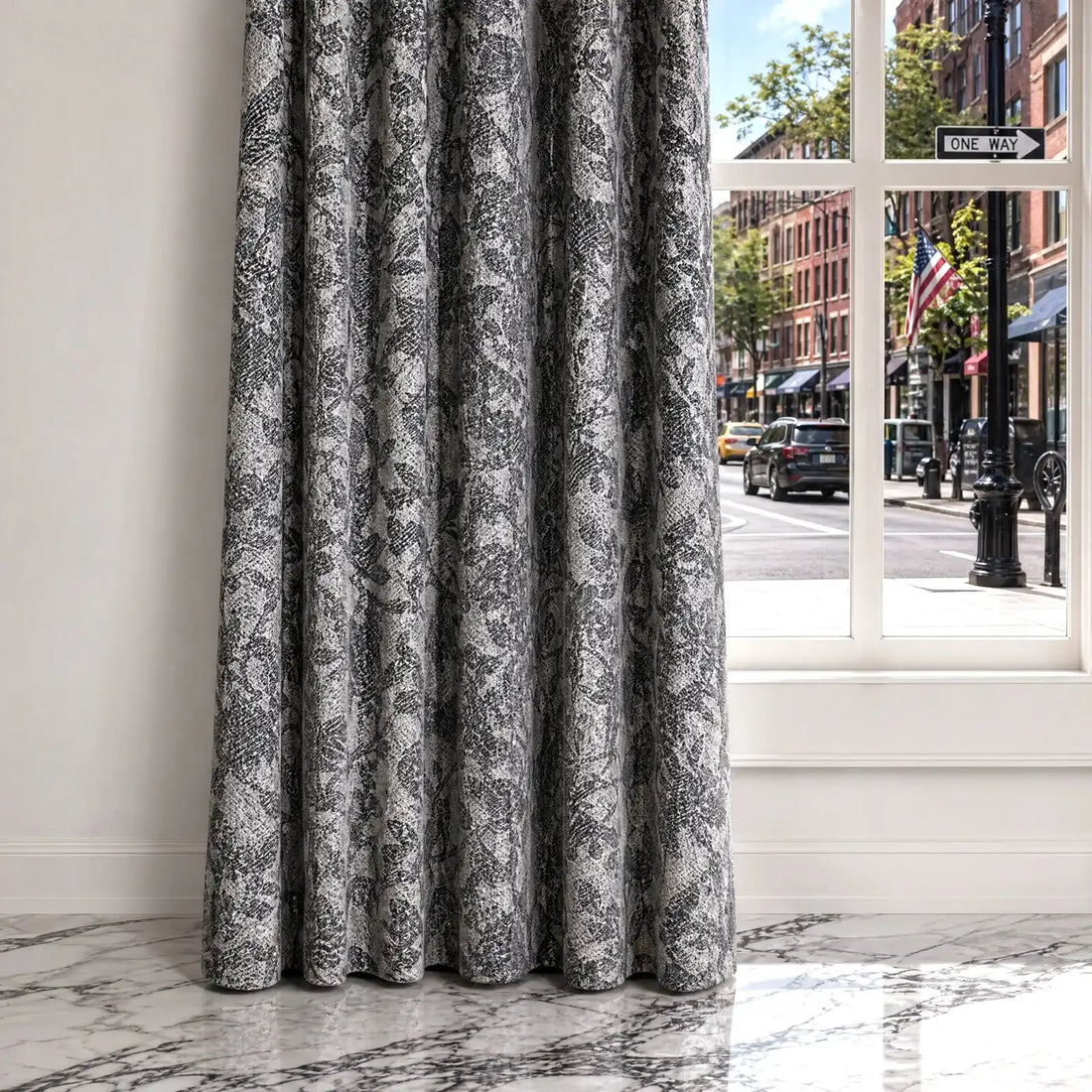 Winslow Floral Jacquard  Curtains