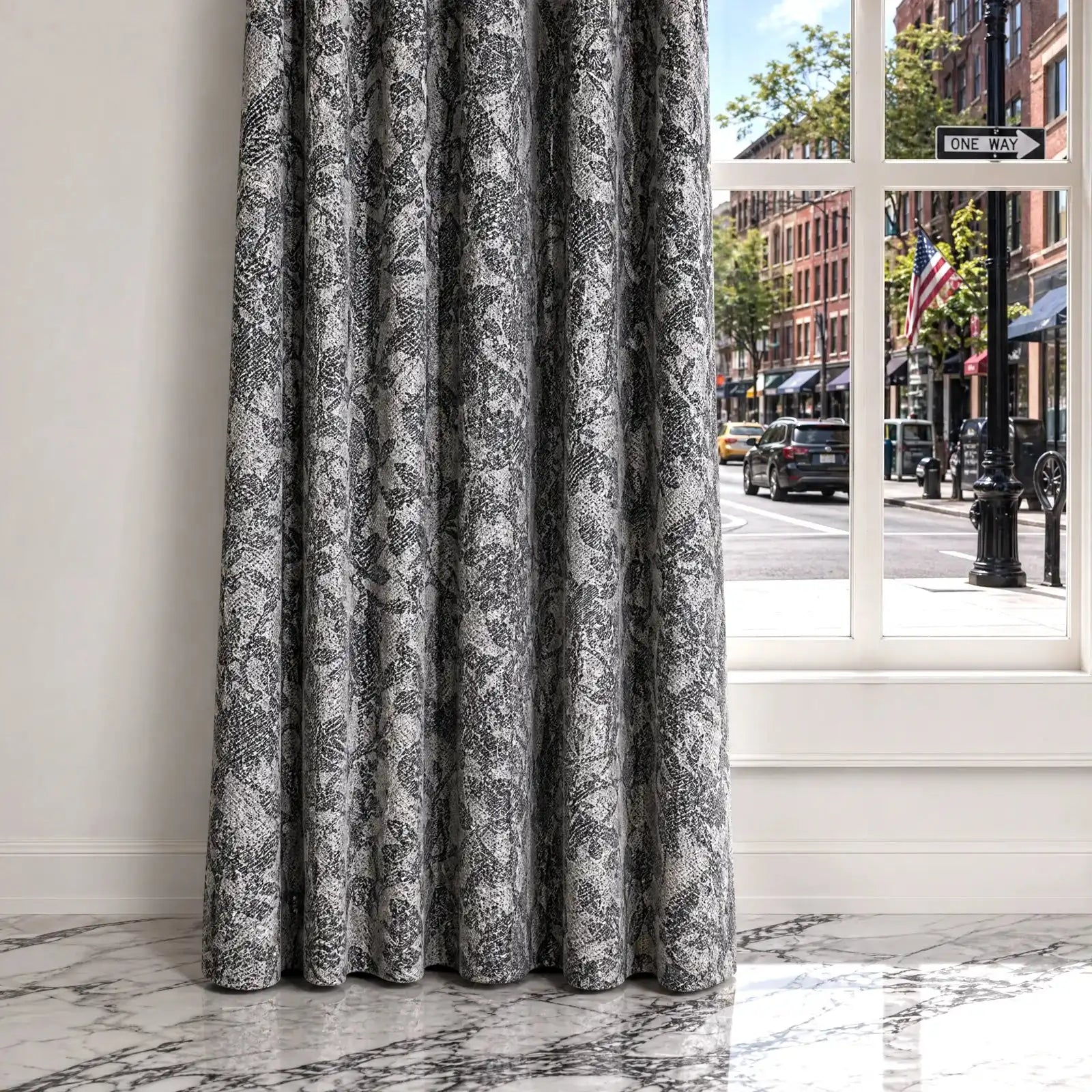 Winslow Floral Jacquard  Curtains
