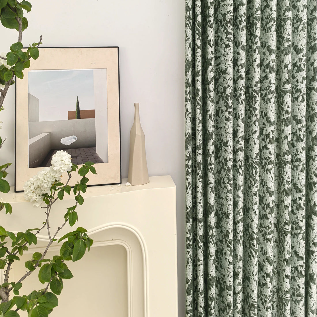 Winslow Floral Jacquard  Curtains