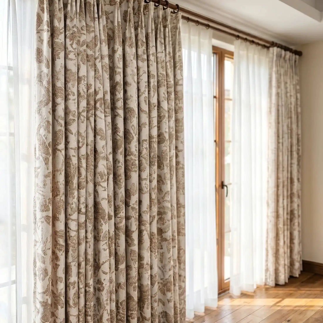 Winslow Floral Jacquard  Curtains